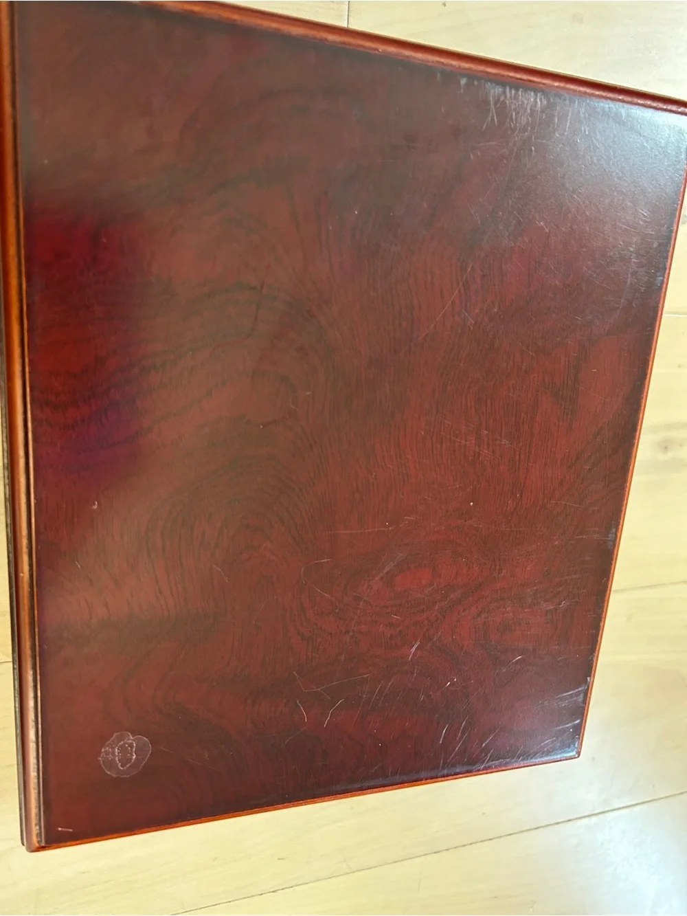 Vintage? Wooden Cigar Humidor Storage Box with Analog Hygrometer